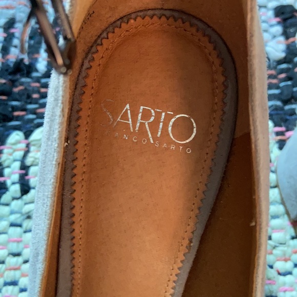 Franco by Franco Sarto Grey Suede Heels 8.5 - Picture 2 of 6